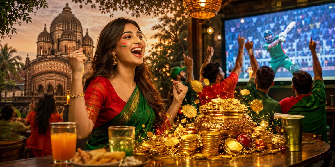 বাংলাদেশি মডেল মোবাইলে 22jl ক্রিকেট গেমস ও বেটিং উপভোগ করছেন